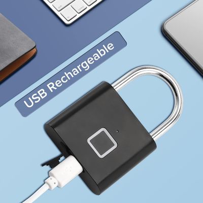 กุญแจลายนิ้วมือกันน้ำ Keyless ป้องกันการโจรกรรมความปลอดภัยดิจิตอลแบบพกพาสำหรับตู้เก็บของโรงยิม