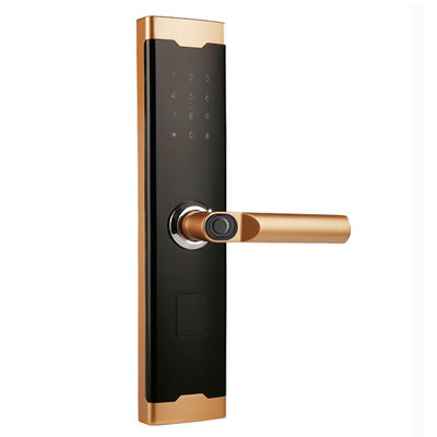 Biometric Smart Fingerprint Door Lock อลูมิเนียมอัลลอยด์ 6V 4x AA แบตเตอรี่