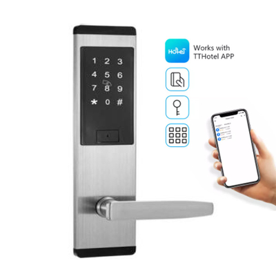 สีดํา สแตนเลส สมาธิ Keypad ประตูล็อคกับ TTlock Smart App
