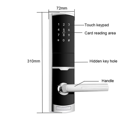 4 in 1 Keyless Entry Password อพาร์ทเมนต์สมาชิกประตูล็อคด้วย 4pcs แบตเตอรี่ AA