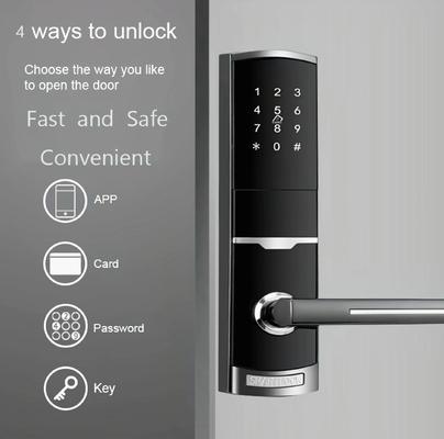 4 in 1 Keyless Entry Password อพาร์ทเมนต์สมาชิกประตูล็อคด้วย 4pcs แบตเตอรี่ AA