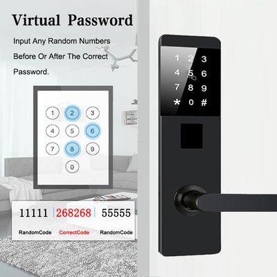 อลูมิเนียมสกัด TTlock Password อิเล็กทรอนิกส์สมาชิกล็อคประตูสําหรับอพาร์ทเมนต์