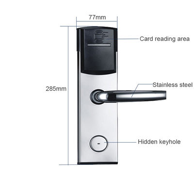 สีเงิน Smart Key Card โรงแรม ล็อคประตูอิเล็กทรอนิกส์สําหรับโรงแรม อพาร์ทเมนต์ สํานักงาน