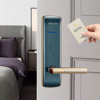 3 สี optional keyless โรงแรม Smart Door Lock พร้อมการ์ดสวิป