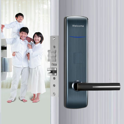 ซิงค์สลอย สีดํา สมาธิ Key Card ล็อคประตูสําหรับโรงแรม โมเทล Airbnb