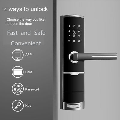 สีทอง ระยะไกลควบคุม Smart Keypad ประตูล็อคกับ TTlock แอพการ์ดคีย์