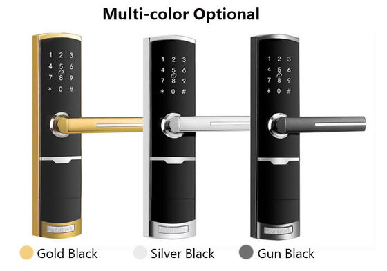 สีทอง ระยะไกลควบคุม Smart Keypad ประตูล็อคกับ TTlock แอพการ์ดคีย์