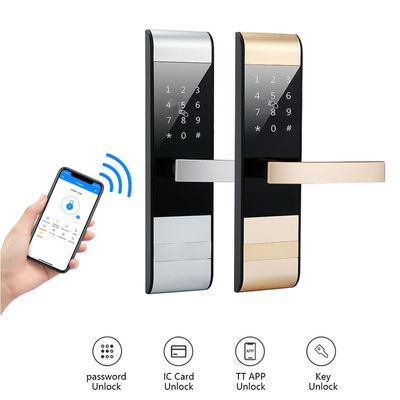 4 ใน 1 รหัสผ่าน TTlock แอพการ์ด Smart Keypad ประตูล็อคสําหรับอพาร์ทเมนต์ โรงแรม สํานักงาน