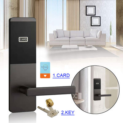 RFID Card Key Hotel Smart Door Locks อลูมิเนียมอัลลอยด์พร้อมซอฟต์แวร์การจัดการฟรี