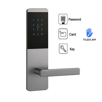 ล็อคประตูอัจฉริยะดิจิตอล WiFi พร้อมการ์ดรหัสรหัสผ่าน Tuya TTlock App Keyless Smart Locks