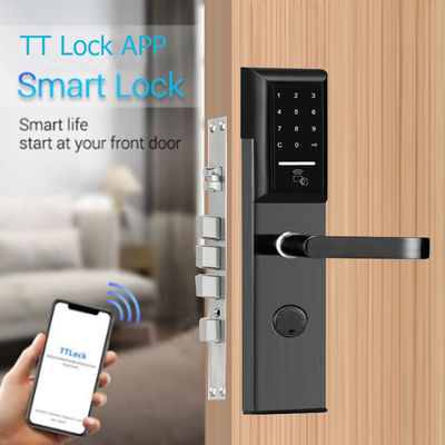 สแตนเลส 6068 Mortise TTlock แอพควบคุมล็อคประตูด้วยคีย์พาดสมาร์ท