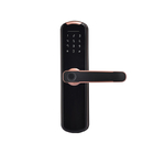 ล็อคประตูปุ่มกดบลูทู ธ ลายนิ้วมือ 4 AA ความหนา 120 มม. สำหรับบ้าน