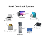 ล็อคคีย์การ์ดอิเล็กทรอนิกส์ RFID DC6V FCC สแตนเลสสำหรับห้องพักในโรงแรม