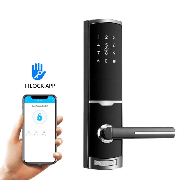 ล็อครหัสเหล็กซิงค์ ล็อคประตูอิเล็กทรอนิกส์สมาร์ท พร้อมแอพ TTlock Tuya