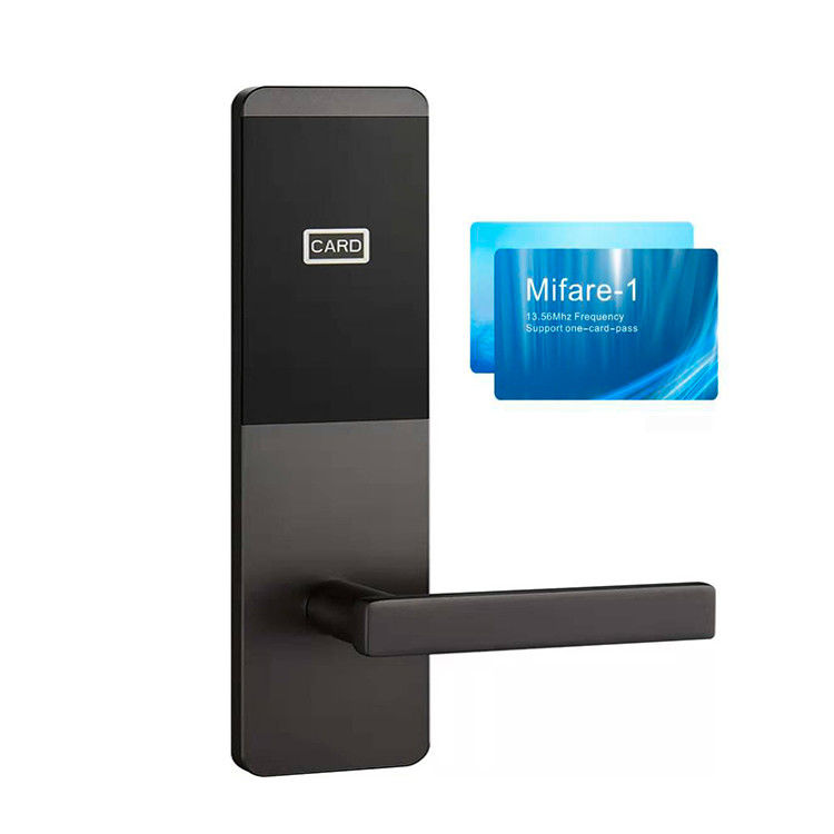 ประตูไม้ Rfid โรงแรม คีย์การ์ด ล็อคประตู พร้อมโปรแกรมบริหาร PC ฟรี