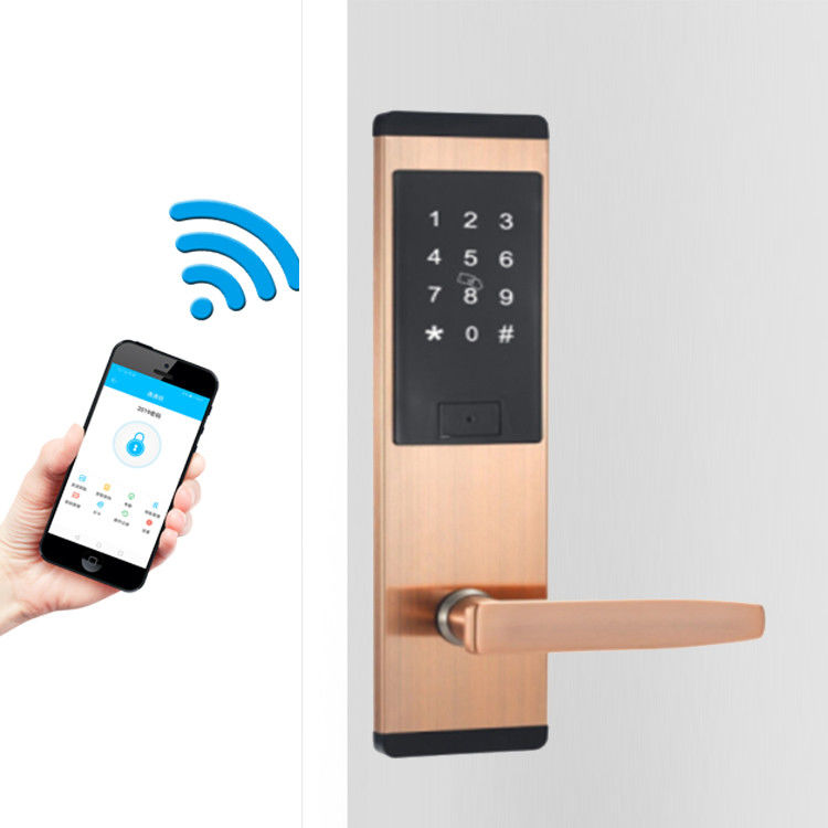 สีดํา สแตนเลส สมาธิ Keypad ประตูล็อคกับ TTlock Smart App