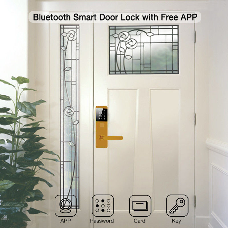 อลูมิเนียมสกัด TTlock Password อิเล็กทรอนิกส์สมาชิกล็อคประตูสําหรับอพาร์ทเมนต์