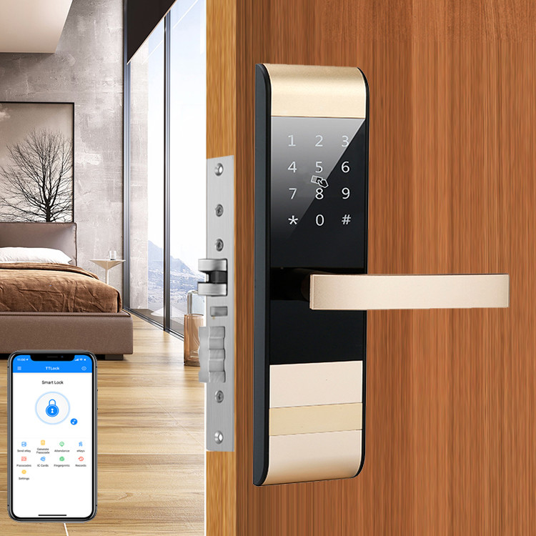 Cerradura Electronic Digital Lock TTlock ล็อคประตูอัตโนมัติสำหรับ Apartment