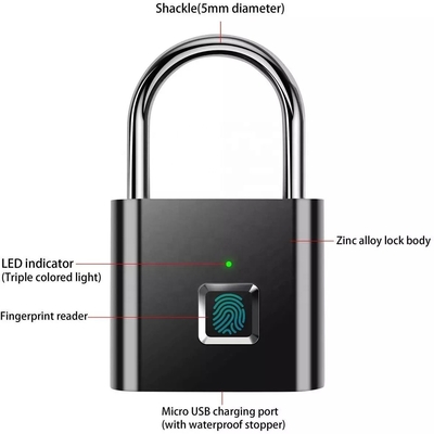 Mini Smart Padlock One Touch Open Smart Security Keyless Padlock สำหรับ กระเป๋าเดินทาง กระเป๋าถือ